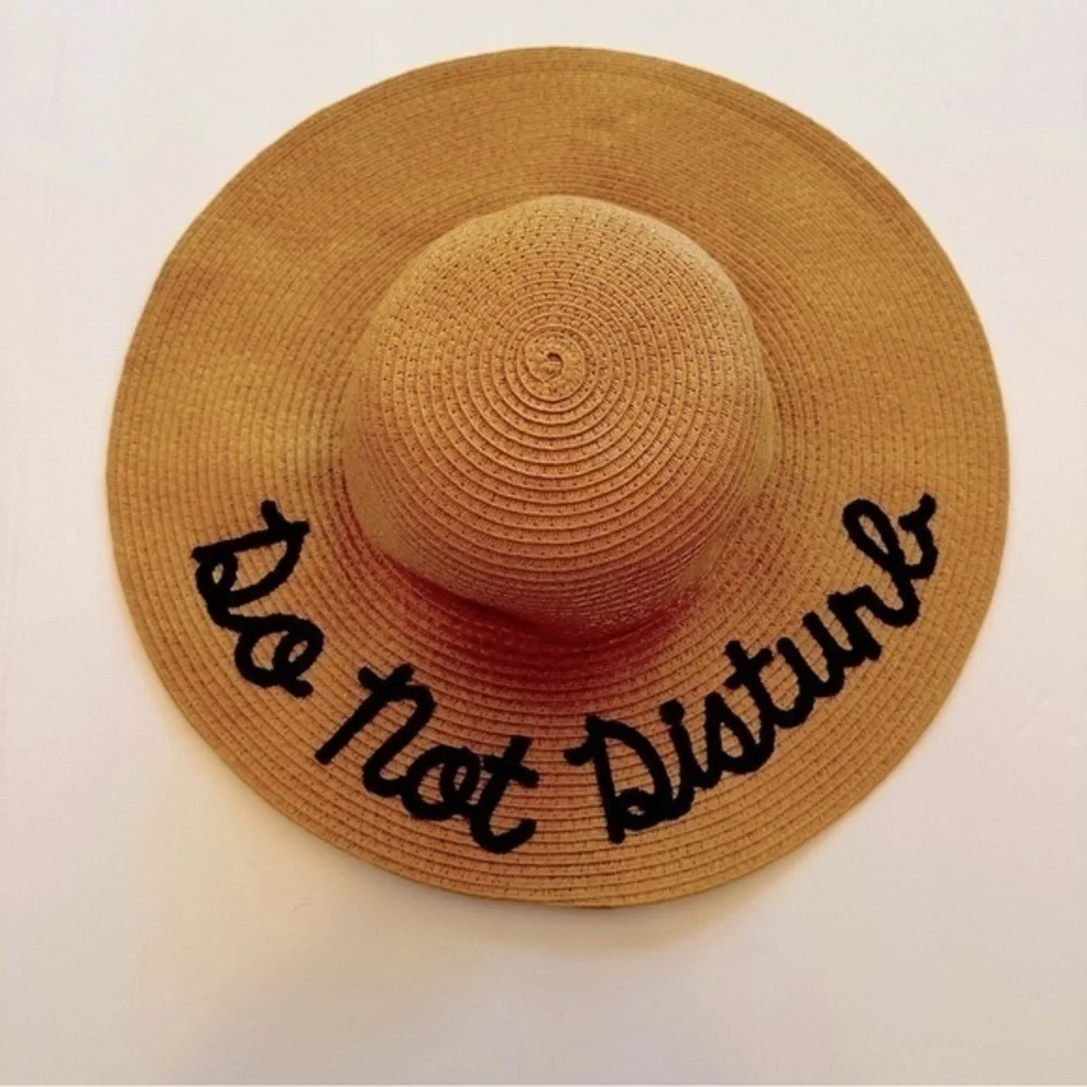 Do Not Disturb Straw Hat O/S